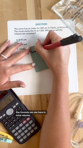 160K views · 3.7K reactions | Calculating Infusions➗  #IVfluids #nursingschoolclinicals #nurseinthemaking #BSN #LPN #nursingstudent #Fluids #alarispump | Nurse making | Facebook