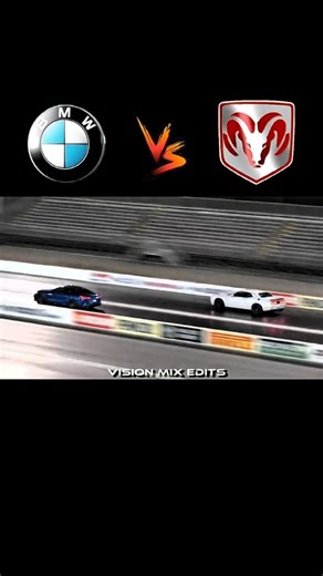 BMW M8 vs dodge challenger Helcat 💀#shorts