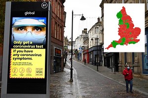 Interactive map reveals if Covid cases are rising or falling in YOUR local area