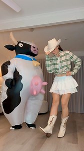 578K views · 1.3K reactions | Howdy Partner 鸞 16 more videos in different funny inflatable costumes up now on our YouTube channel! 﫶 Day 13 of 31 days of costumes complete ✅ #costume #couple #dance #dancers #reels #viral #funny | Jasmin and James | Facebook