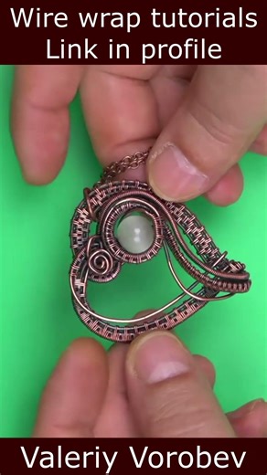 Handmade wire jewelry Valeriy Vorobev Free wire wrapped jewelry step by step tutorials for beginners