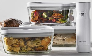 Zwilling Fresh & Save 32-pc Vacuum Sealer Machine Set, Sous Vide Bags, Meal prep, Airtight Food Storage Containers Glass