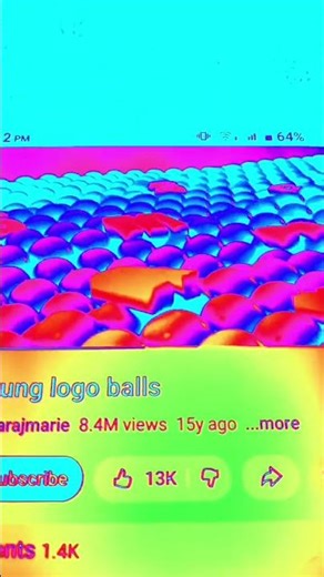 samsung logo balls in rainbow