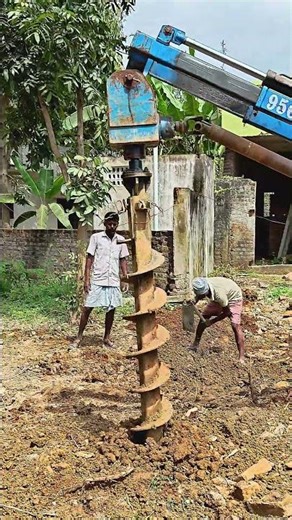 Deep Pile Foundation for Compound Wall | Civil Work#subscribe #views #home #constructionchannel