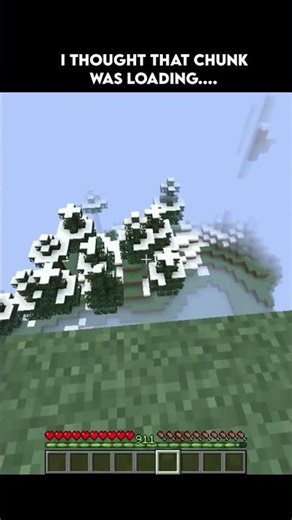 I Thought the Chunk Was Loading 😂 | Minecraft Shorts #minecraftshorts#memes