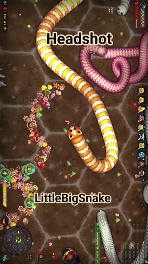 Headshot #LittleBigSnake #FastKill #wormate #wormszone #wormateio #snake #snakegame #gaming