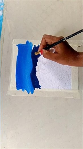 Beautiful And Waterfall Painting tutorial #postercolourpainting #painting #artwork #trendingshorts