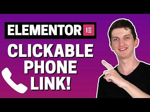How To Create Clickable Phone Link In Elementor