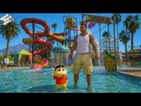 Franklin & Friend's Going The Water Theme Park || Tamil || GTA Dharshan