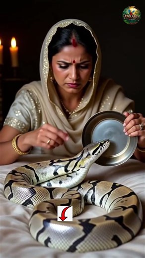 What these women are doing with Shiny silver Snake #junglarity