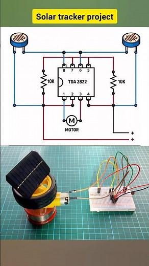 Solar tracker system without Arduino | DIY project #diy #shorts