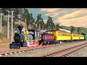 Muir The Steam Engine ~ Hard At Work Pulling The Express Passenger Cars