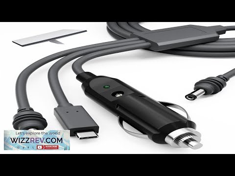 Starlink Mini 3 in 1 DC Power Cable 16FT USB C 12 24V Cigarette Lighter Plug