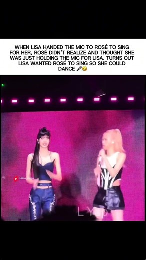 Lisa asked Rosé to sing so she could dance to her song 💃 #rosé #lisa #blackpink #블랙핑크
