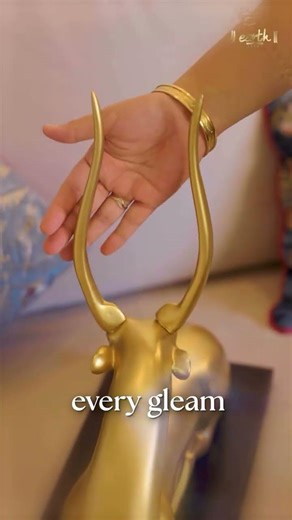 Luxury Gold Deer Sculpture | A True Statement Decor Piece #luxurydecor #luxuryhomedecor