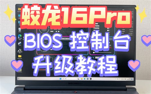 机械革命蛟龙16Pro 控制台&BIOS升级教程（可调风扇，附下载地址）