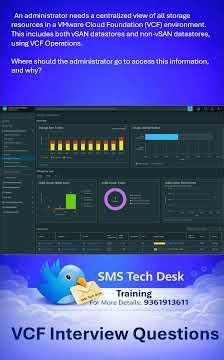 VCF Interview Question | Where to View vSAN & Non-vSAN Datastores? #vcf