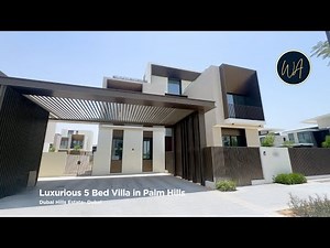 Inside Luxurious 5 Bed Villa | Palm Hills | Dubai Hills Estate | Dubai Luxury Tour