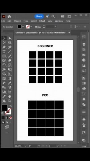 How to Use Split Into Grid in Adobe Illustrator #illustratortips #graphicdesign