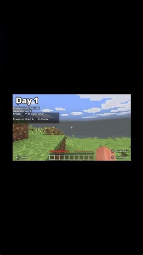 Surviving 100 days in minecraft bedrock hardcore || part 1 #Minecraft #relaxing #gaming #fyp #viral