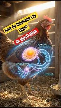 How Do Chickens Lay Eggs? The Complete Biological Process #science #eggshorts