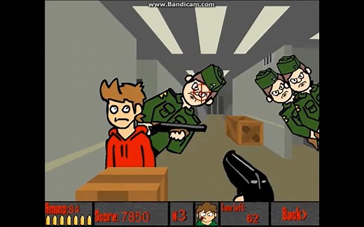 【Edd参与制作的射击小游戏Bang, Boom, Splat! 全流程演示】 Eddsworld's Bang, Boom, Splat! gameplay