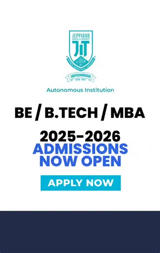 11 reactions |  Jeppiaar Institute of Technology – Where Excellence...