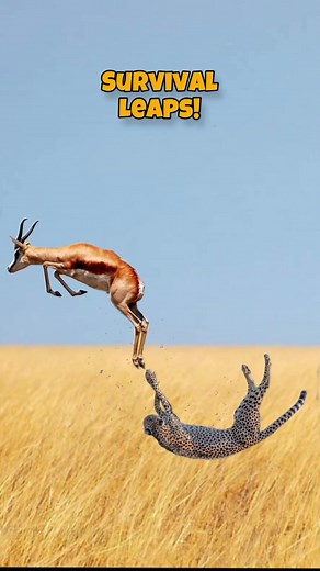 Leaping Impala Antelopes: Masters of Survival Leaps