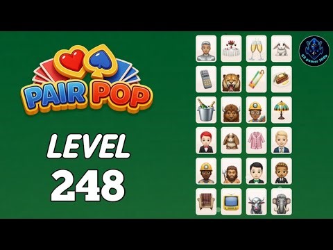 Pair Pop level 248 Solution Walkthrough | Pair Pop: Solitaire Match