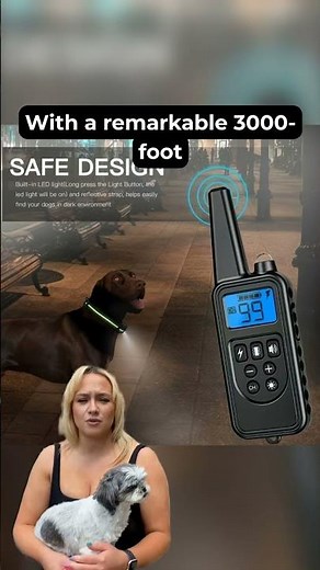 Dog Training Collar With Remote - Shock Collar With Beep Vibration Light