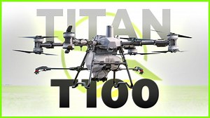 国外老哥开箱试玩大疆T100植保无人机！150KG起飞重量，感受中国无人机带来的震撼！