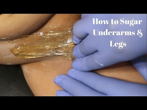 How to Sugar Underarms & Legs | Hair removal | Natural Method of Waxing