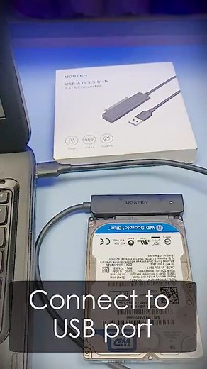 Transfer Files from Old Laptop HDD using USB to 2.5-inch SATA Converter