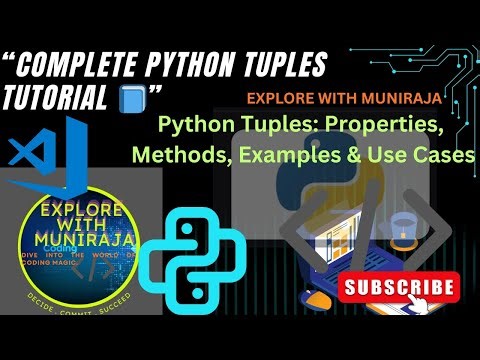 Tuples in python || code+theory || tuple methods || tuple operations|Complete Python Tuples Tutorial