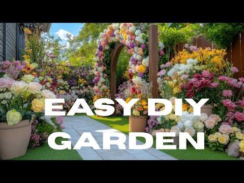 🌿 Easy DIY Garden Centerpieces with Twigs and Twine for Natural Garden Decor