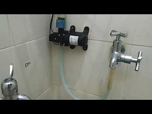 12v DC Pump to boost your water heater, for low pressure water pipe