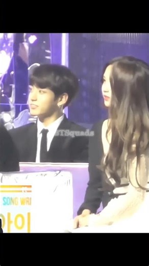 Jungkook cute reaction iu speech 🥰 #iu #jungkook