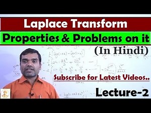 Laplace Transform - Properties of laplace transform in Hindi (Lecture 2)