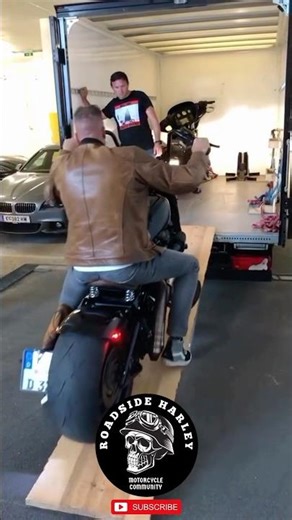 He Almost Lost His Harley Loading It Up