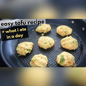 80K views · 342 reactions | Easy Tofu Patties // What I Ate in a Day | Cheap Lazy Vegan | Facebook