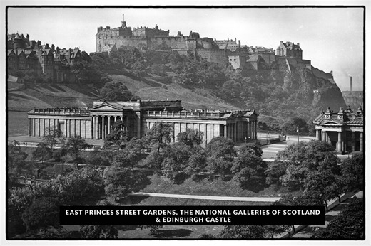 Historic Edinburgh Photograph C.1900 – Castle and Galleries. Black & White or Colorized – Glass Plate Negative Print 8×12 Inches - Etsy