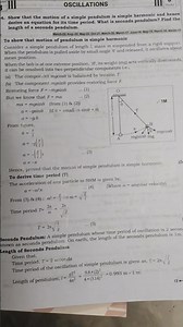 simple pendulum long answers questions