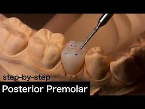 Making a Ceramic Premolar : Step-By-Step【Dental lab】