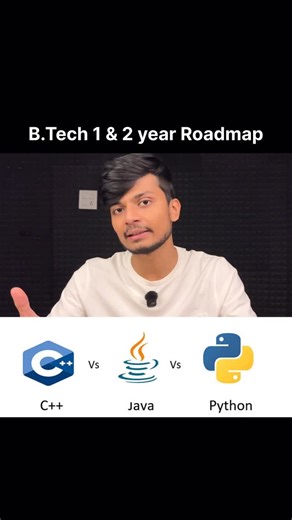 Kartik Rai on Instagram: "B.Tech CSE 1st & 2nd Year Roadmap | Complete Coding Guidance for Beginners Confused about what to do in your 1st and 2nd year of B.Tech CSE? Don’t worry! Here’s the perfect roadmap for beginners who want to start coding and build a strong career in tech. ✅ 1st Year: Explore everything → basics of coding, web, app, and different technologies. Try different fields and understand what excites you. ✅ 2nd Year: Choose one programming language (C++, Java, or Python) → focus o