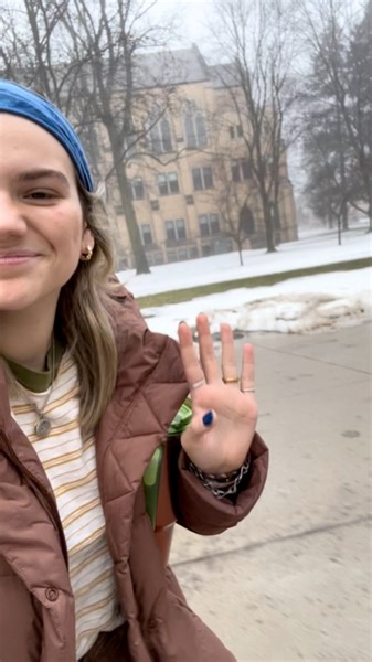 A day in the life of Vinni Paradiso, a graphic design major with minors in computer science and film history from the Class of 2025! 💜 | Saint Mary's College, Notre Dame, IN
