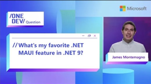 We asked James Montemagno what he’s most excited about in .NET MAUI for .NET 9. His top picks? Major performance boosts, awesome new controls, and full app model templates with deep integration into the community toolkits you already know and love. Learn about all the updates here: https://msft.it/6058SwXvA | The .NET Platform