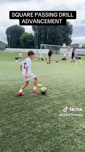 Square Passing Drill for Football Training