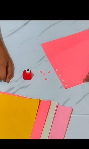 Cute Heart Border ❤️✨ Easy Paper Punch Design for Crafts | Craft And Paper