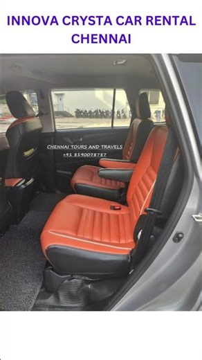 LATEST INNOVA CRYSTA CAR RENTAL CHENNAI CALL US +91 9894754444 +91 7550148155 #vanrental #carrental