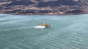 WATCH: 'Super Scoopers' scoop up water from Lake to panhandle battle: https://bit.ly/3wMvp1S The CANADAIR CL-415 can scoop up to 1,621 gallons of water in just 12 seconds. | KABB FOX 29 News, San Antonio